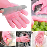 Multipurpose Silicone Cleaning Gloves for Dishwashing, Car Wash, Kitchen and Bathroom
